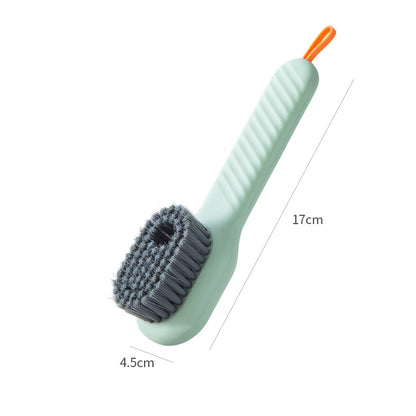 2-Piece Shoe Cleaning Kit – Brush with Liquid Dispenser & Soft Polisher for All Footwear Types