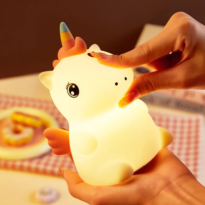 Kawaii Unicorn Silicone Night Light