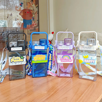 Panda & Unicorn 2-Way Sipper Bottle – Magic Sips in a Cute Bottle