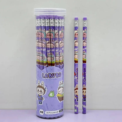 Cartoon Cuties Pencil Jar – 30 Pieces of Colorful Fun