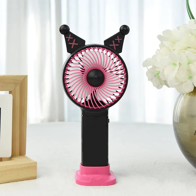 Fancy Style Hand Fan with Mobile Stand