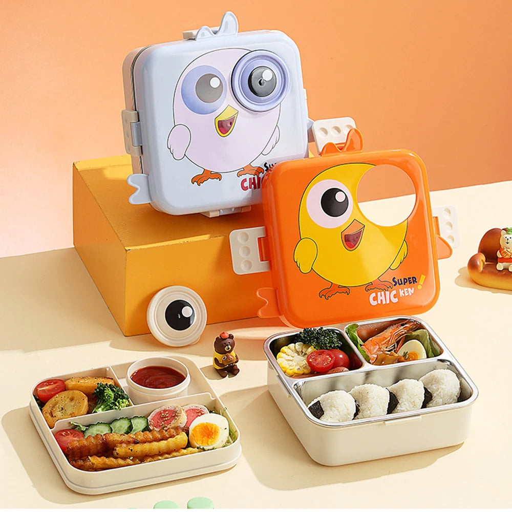 Chickie Chik Steel Lunch Box 3D – Cute, Strong & Snack-Ready