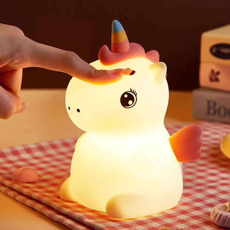 Kawaii Unicorn Silicone Night Light