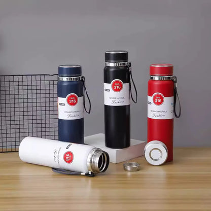 Double Lining Stainless Steel Leakproof Vacuum Insulated Bottle - 1Liter Capacity