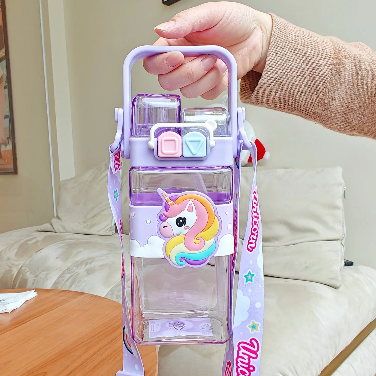 Panda & Unicorn 2-Way Sipper Bottle – Magic Sips in a Cute Bottle