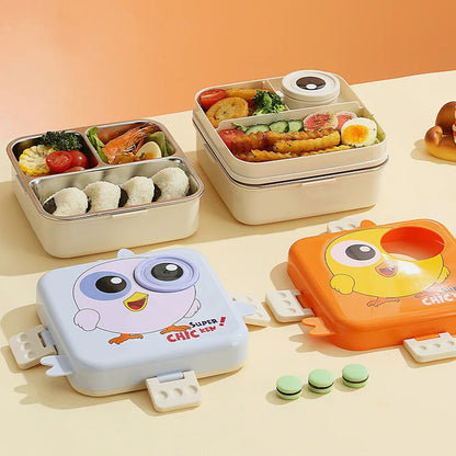 Chickie Chik Steel Lunch Box 3D – Cute, Strong & Snack-Ready