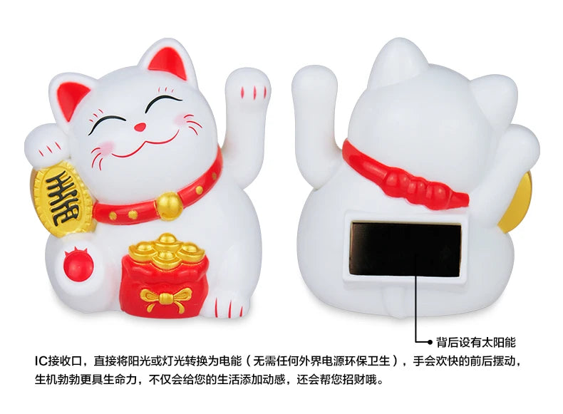 Solar Fortune Cat – Waving in Good Luck & Sunshine