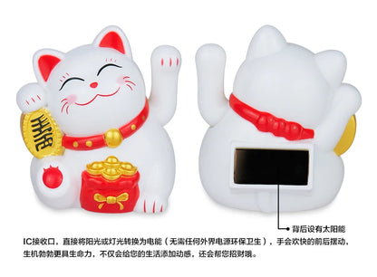 Solar Fortune Cat – Waving in Good Luck & Sunshine