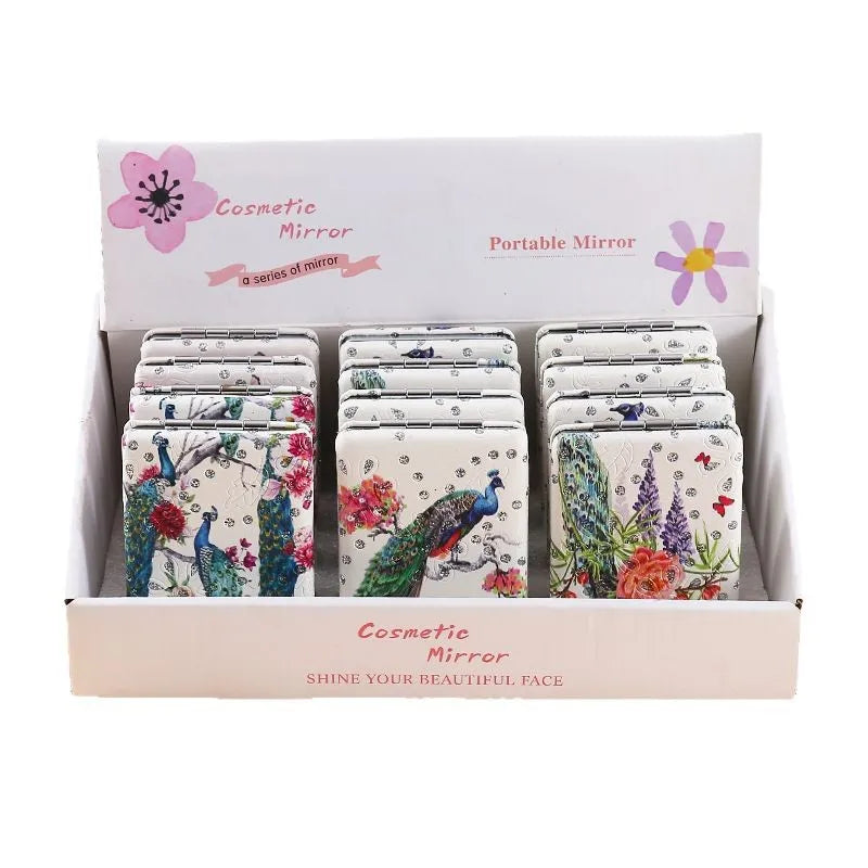 Peppy Peacock Pocket Mirror – Double Zoom, Double Charm