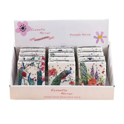 Peppy Peacock Pocket Mirror – Double Zoom, Double Charm