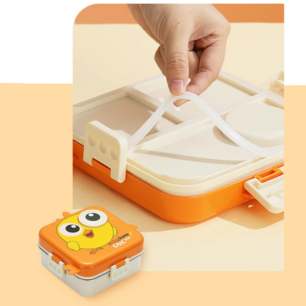 Chickie Chik Steel Lunch Box 3D – Cute, Strong & Snack-Ready