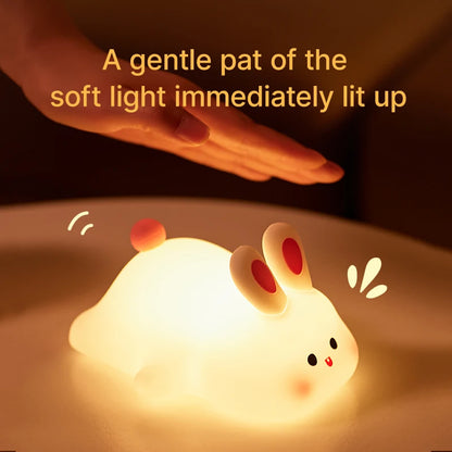 Cute Rabbit Glow Tap Light – Soft Light, Sweet Night