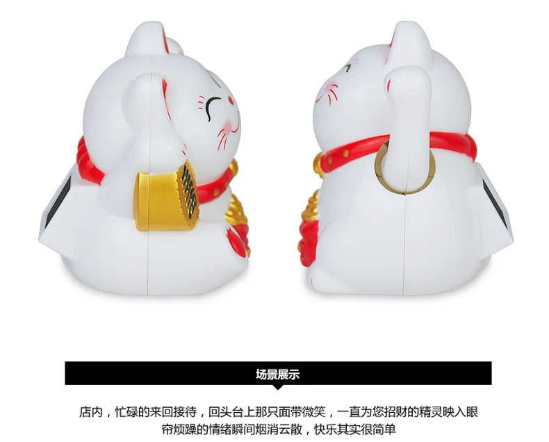 Solar Fortune Cat – Waving in Good Luck & Sunshine