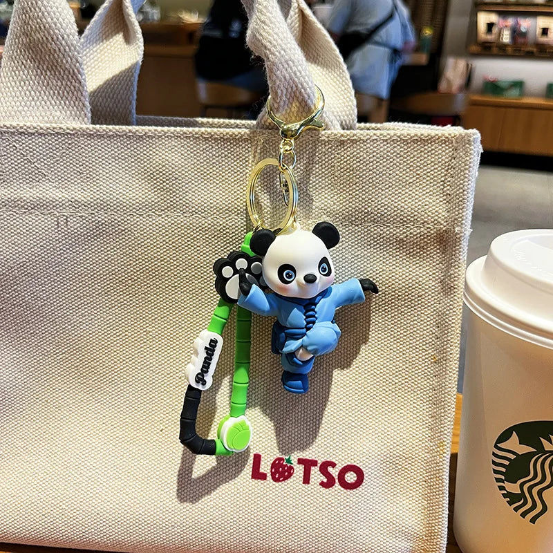 Cute Kumfu Panda  Keychain Set – Tiny Paws, Big Smiles - 2Pc