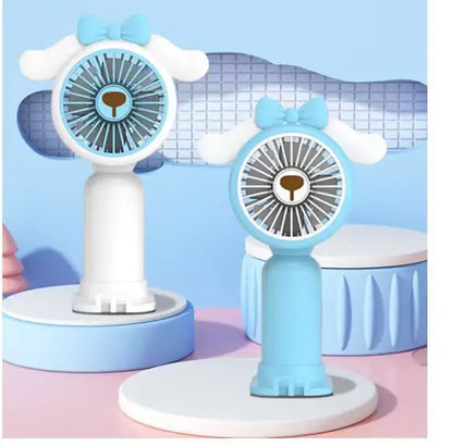 Fancy Style Hand Fan with Mobile Stand