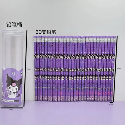 Cartoon Cuties Pencil Jar – 30 Pieces of Colorful Fun