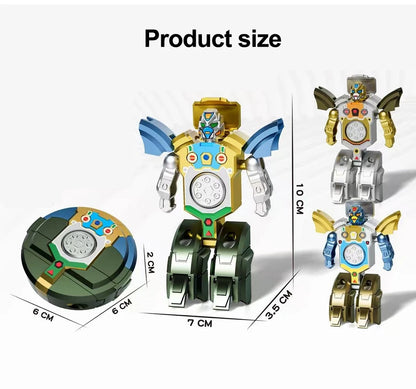2-in-1 Transformer Fidget Spinner Toy | Transforming Robot Spinner | Stress Relief Finger Spin Toy | Durable ABS Plastic | Fun Gift for Kids & Adults