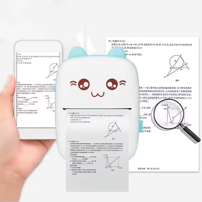 Mini Pocket Printer with Paper Roll – Portable Thermal Printer for Notes, Labels, Photos & More