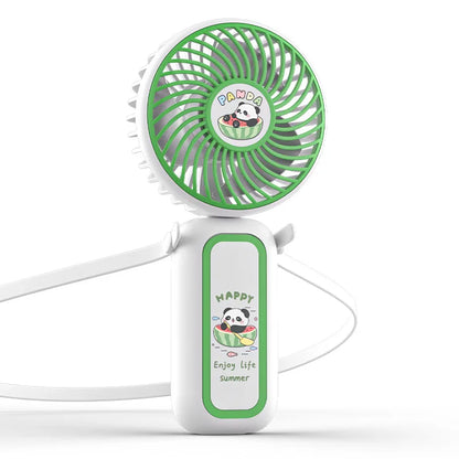 CoolPanda Multi-Angle Hand Fan with Neck Band