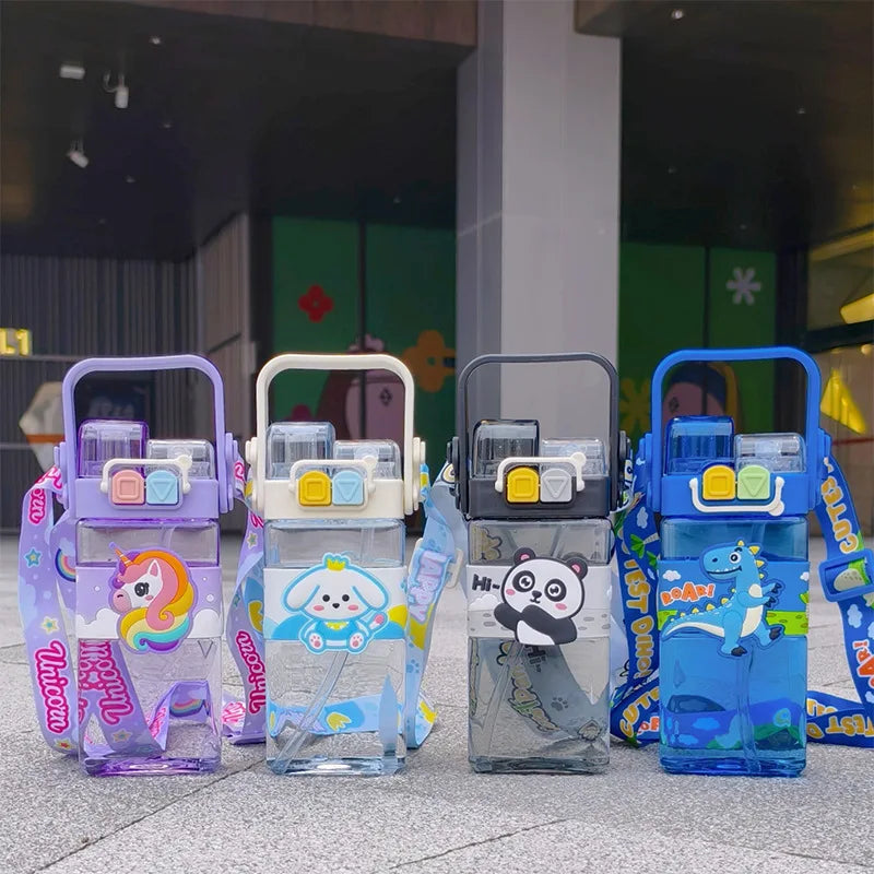 Panda & Unicorn 2-Way Sipper Bottle – Magic Sips in a Cute Bottle